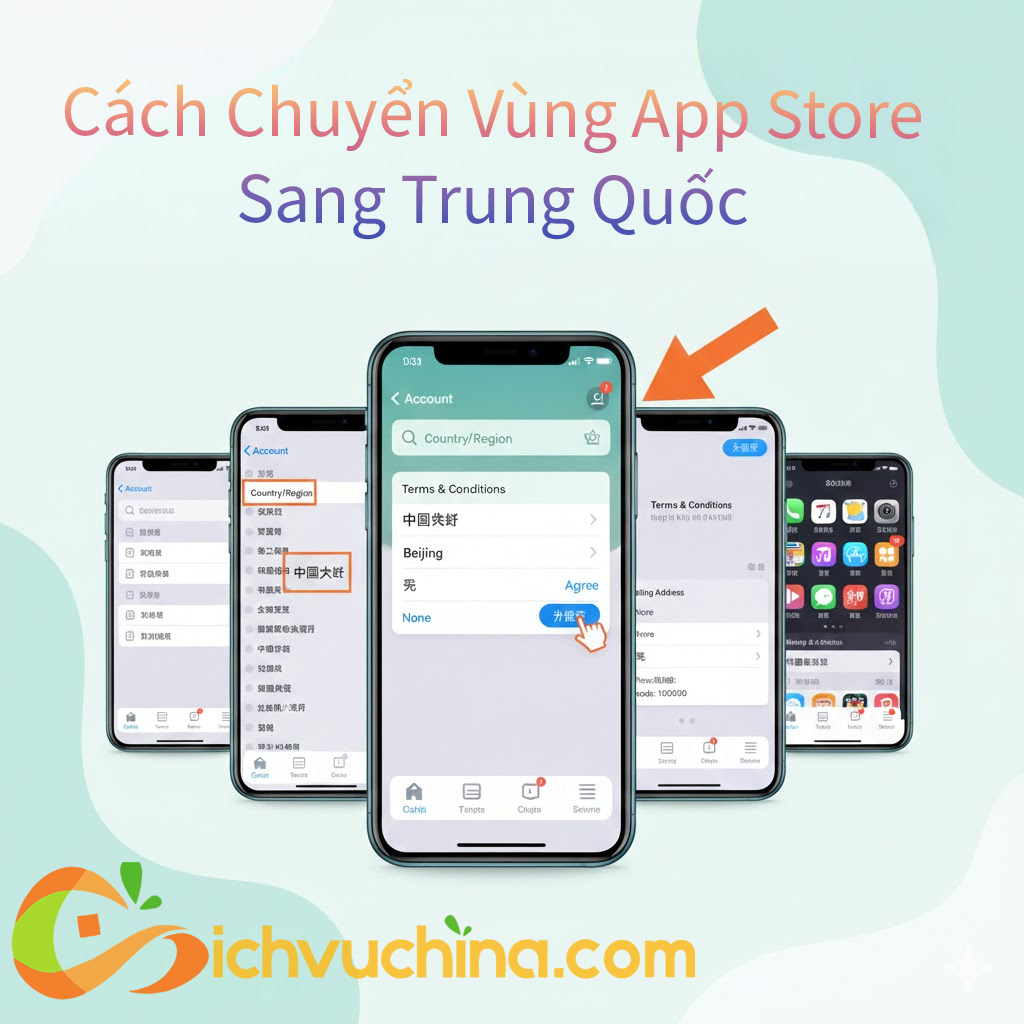 Cách Chuyển Vùng App Store Sang Trung Quốc Mới Nhất 2026